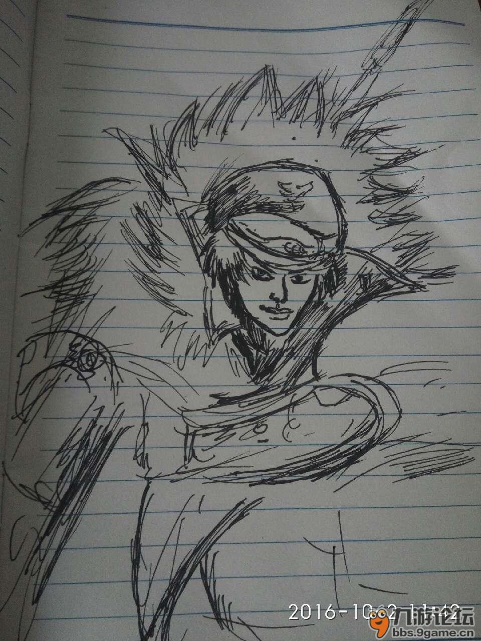 王者荣耀猴子素描铅笔图片展示