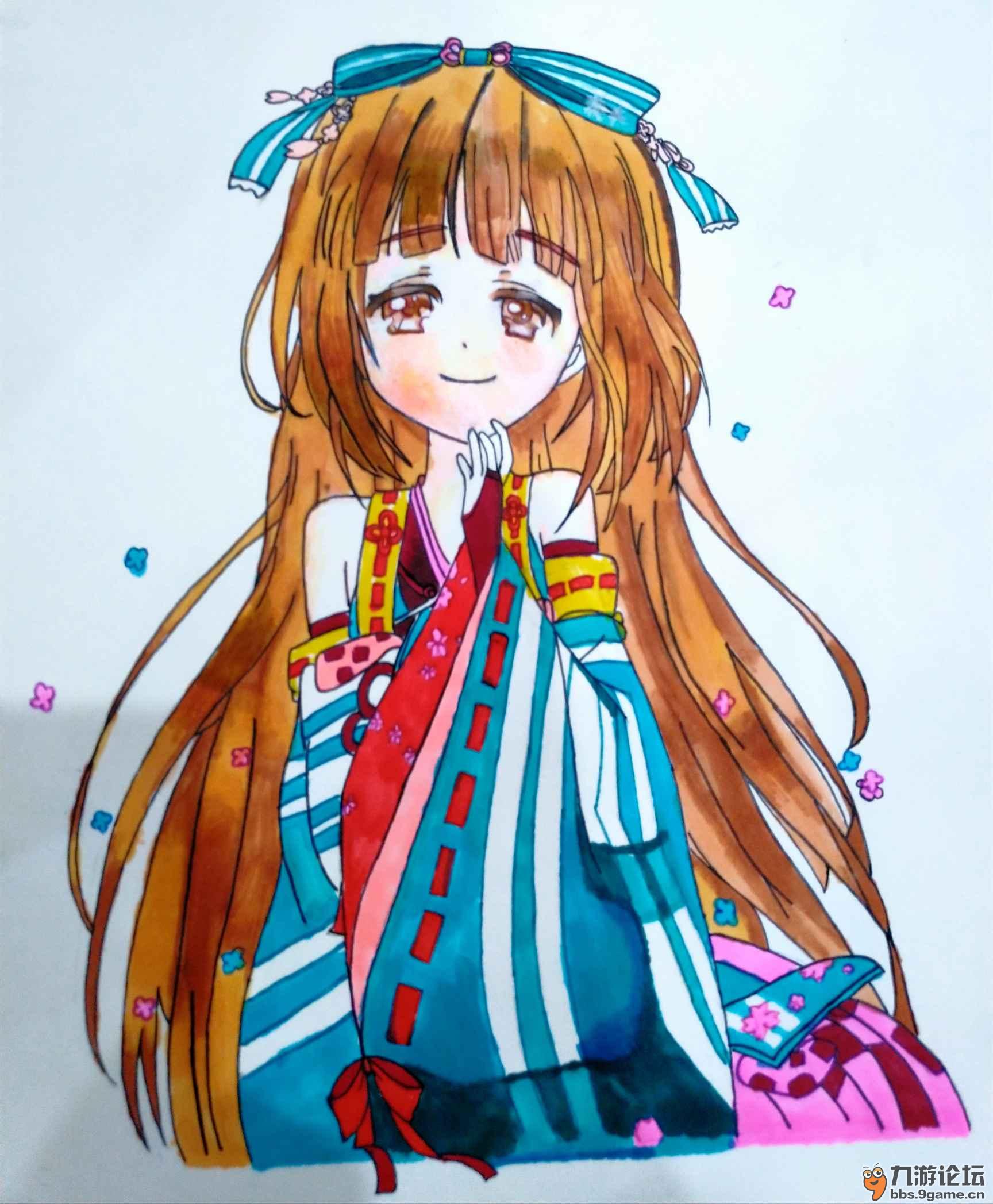 第一次用马克笔画动漫呢▽