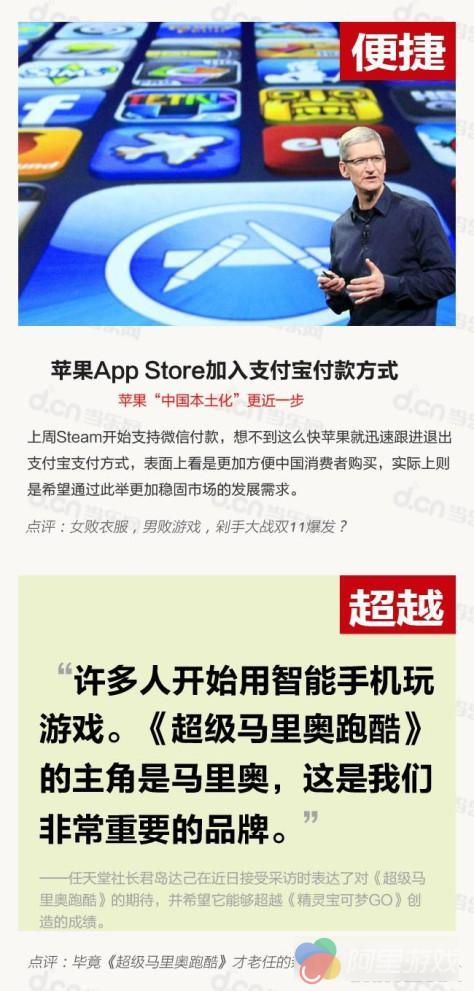 一周图说:App Store添加支付宝付款,闺蜜干政