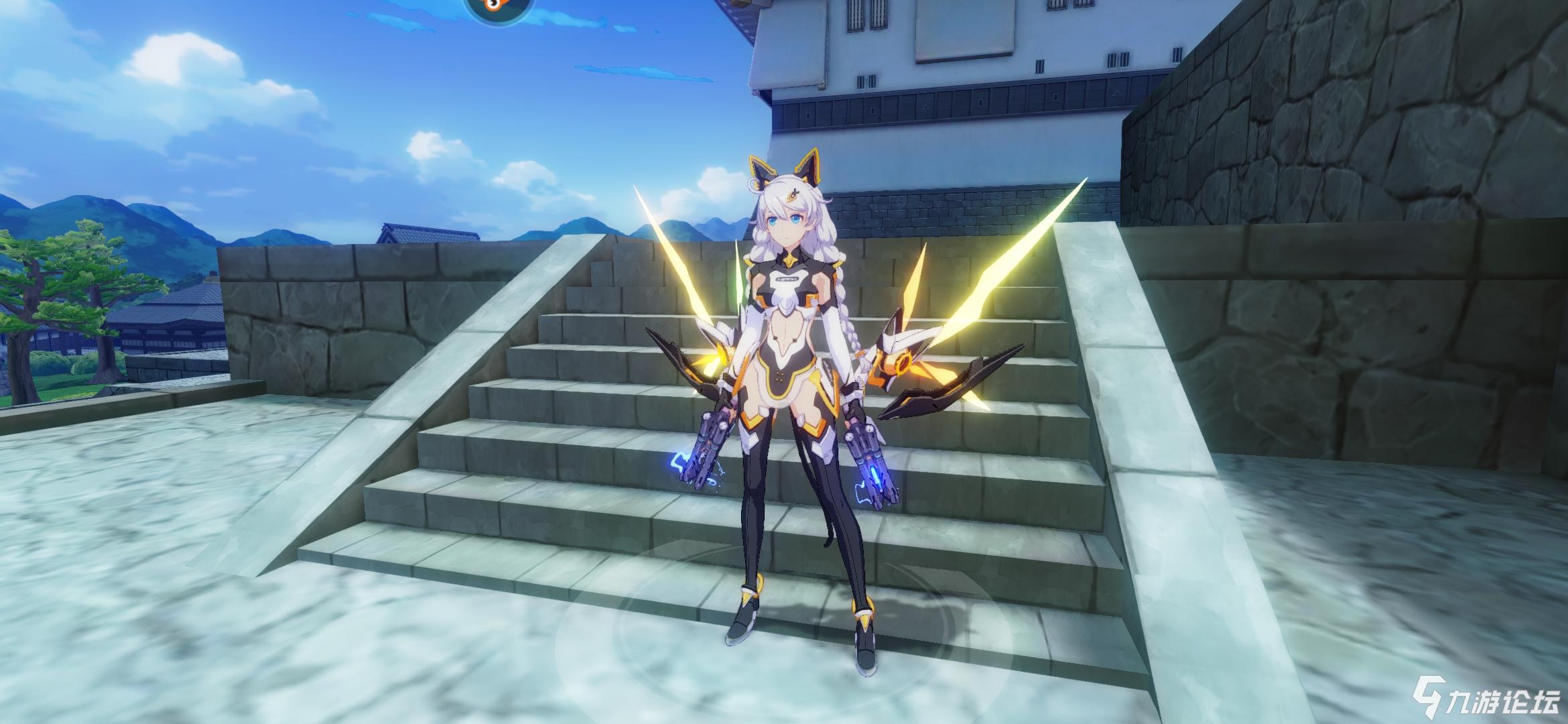 崩坏三开放世界月光用光翼展开后按键消失,我试了几次