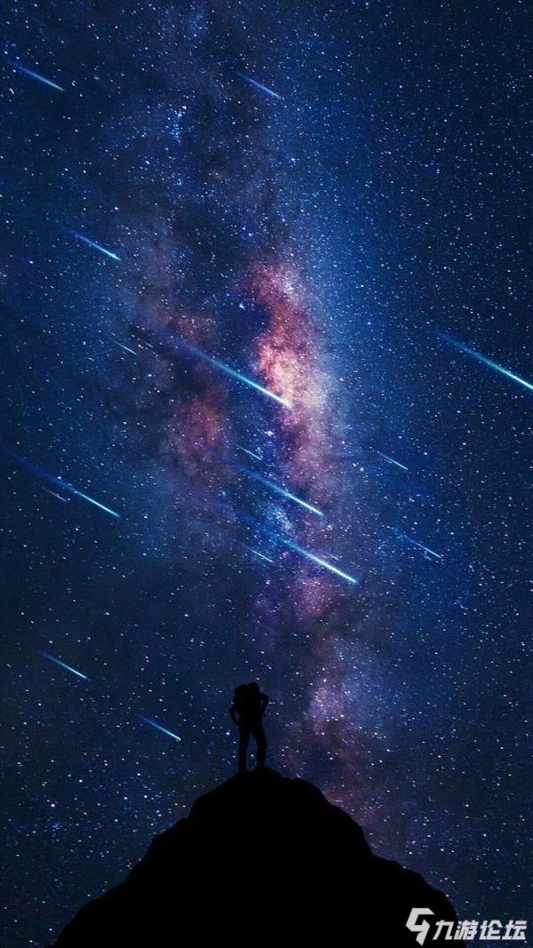 夜晚星空图伤感图片