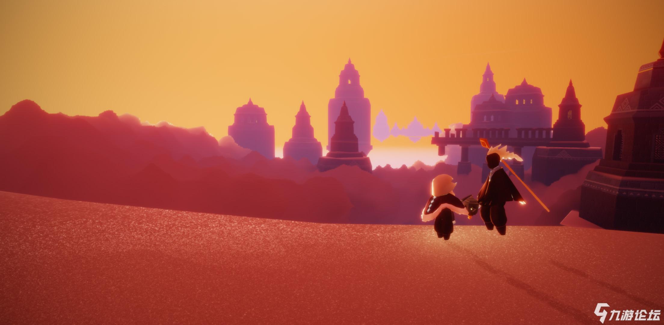 霞谷千鸟城夜景宛如仙境还有雨林先主的小黑屋炕头真